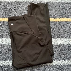 Lulu crop black leggings